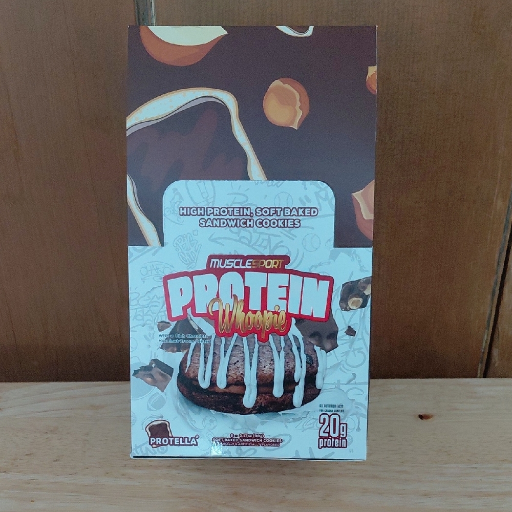 Muscle Port Protein Whoopie - Chocolate 6 Pack Soft Sandwich Cookies